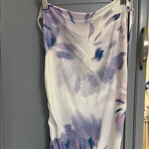 Purple and White Tie-Dye Dress